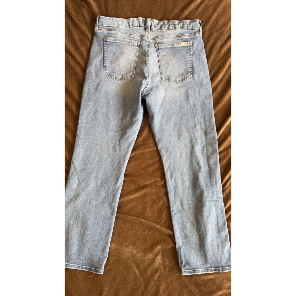 JEN7 by 7 For All Mankind High-Rise Ankle Straight Jeans Women’s Light Wash - Picture 10 of 11